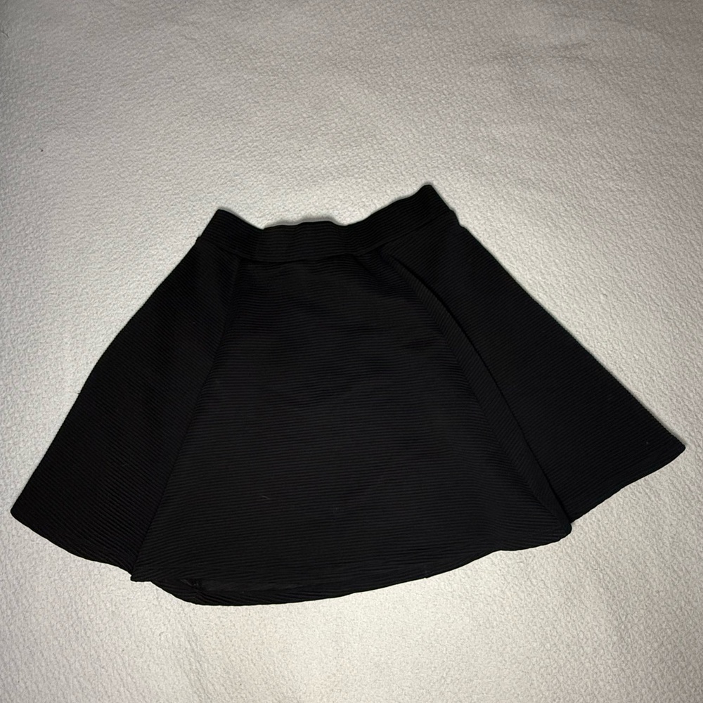 Divided Black Mini Skater Skirt Size S